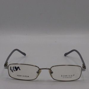 Vintage Konishi Eyewar Silver Rectangle Frames Made in Japan 51 18 138